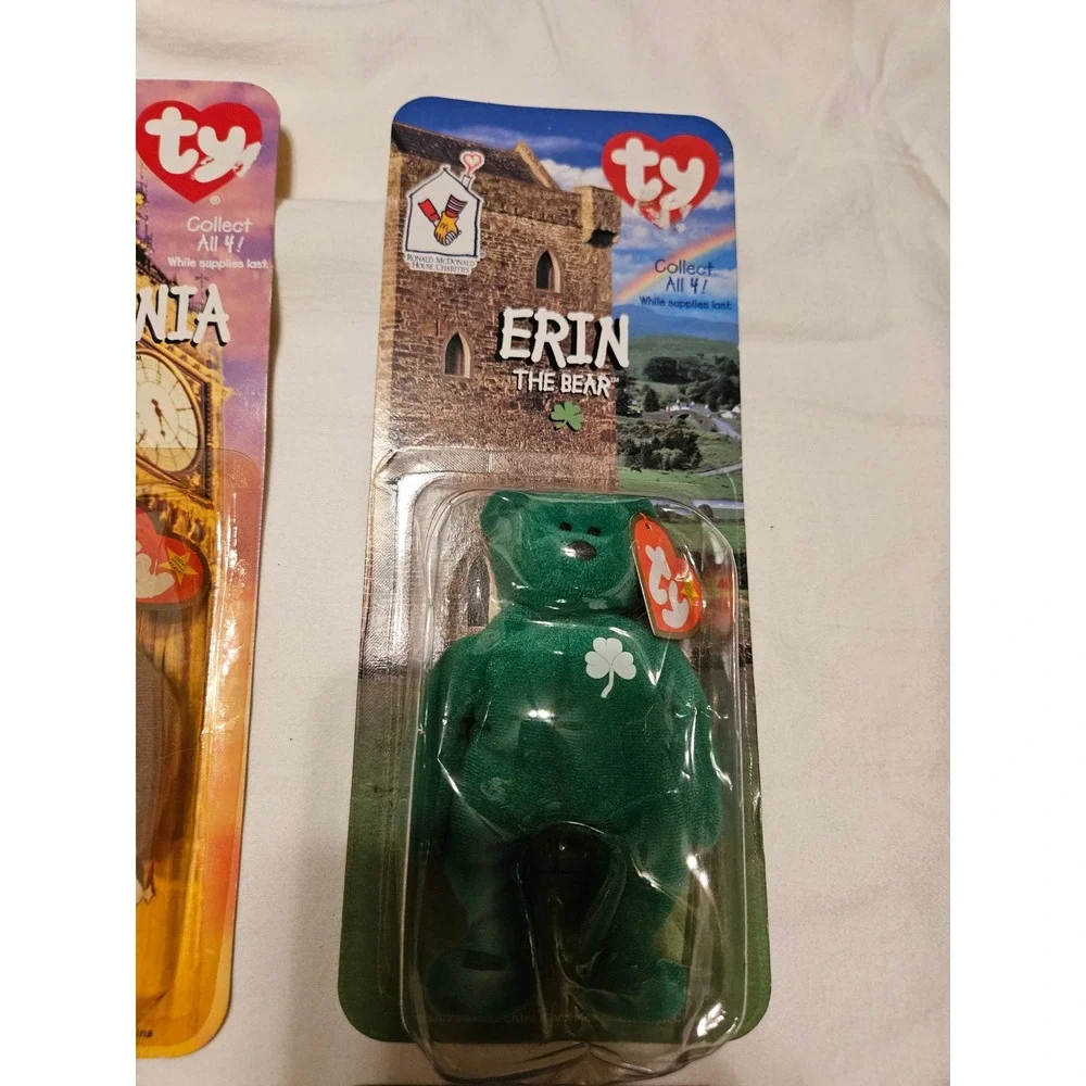 Ty‎ Beanie Babies International Collection Bears Britannia Erin Glory Maple NRFB